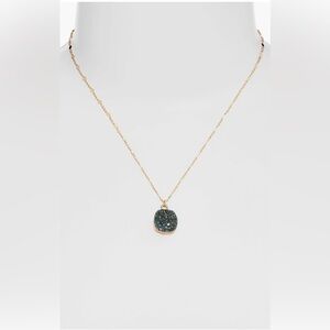 Halogen Drusy Pendant Necklace